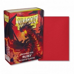 Dragon Shield - Ruby Matte Sleeves - Japanese Size (60ct)